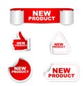 Red set paper stickers new product