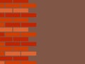 Red shades brick wall poster template, vector Royalty Free Stock Photo