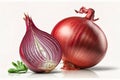 Red Shallot Onion Fresh from the Garden - Ai Generative