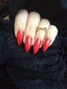 Red nails