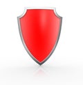 Red shield Royalty Free Stock Photo