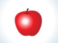Red shiny apple fruit