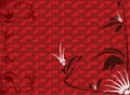 Red shiny floral background Royalty Free Stock Photo