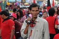 Red-Shirt Protest in Bangkok Royalty Free Stock Photo