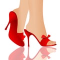 Red shoes Royalty Free Stock Photo