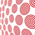 Red shooting targets on the wall, vector illustration Royalty Free Stock Photo