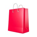Red shopping bag. Black friday concept. Holiday sale in online shopping concept. 3d rendering Royalty Free Stock Photo