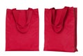 Red shopping bag isolated on white Royalty Free Stock Photo