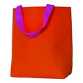 Red shopping bag isolated on white Royalty Free Stock Photo