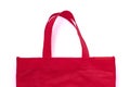 Red shopping bag on a white background, isolate. Shopping at the store Royalty Free Stock Photo