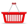 Red shopping basket