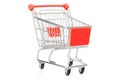 Red shopping cart