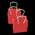 Red shopping sale bag. Royalty Free Stock Photo