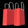 Red shopping sale bag. Royalty Free Stock Photo