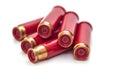 Red shotgun cartridges Royalty Free Stock Photo