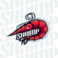 Red Shrimp Ocean Creature Mascot