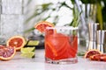 Red Sicilian Orange Paloma Cocktail