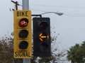 Red Traffic Signal for Bicycles Royalty Free Stock Photo