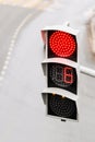 Red signal of traffic light Royalty Free Stock Photo