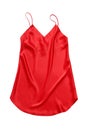 Red silk chemise. Royalty Free Stock Photo