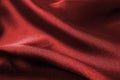 Red silk cloth detail