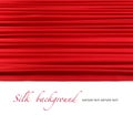 Red silk curtain background Royalty Free Stock Photo