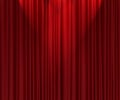 Red silk curtain background Royalty Free Stock Photo