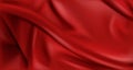 Red silk folded fabric background, luxury textile Royalty Free Stock Photo