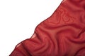 Red silk isolated on a white background Royalty Free Stock Photo