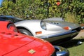 Red silver Ferrari dino line up Royalty Free Stock Photo