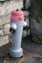 Red and Silver Colored Fire Hydrant in Baden, Switzerland