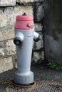 Red and Silver Colored Fire Hydrant in Baden, Switzerland