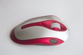 Red and silver optical mouse Royalty Free Stock Photo