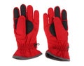 red ski gloves Royalty Free Stock Photo