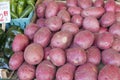 Red Skin Potatoes Stall Display Royalty Free Stock Photo