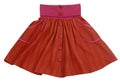 Red skirt Royalty Free Stock Photo