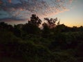 Red sky on a Kansas autumn morning