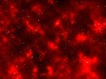 Red sky stars on sky night space Galaxy nebula wallpaper background Royalty Free Stock Photo