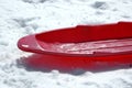 Red sled Royalty Free Stock Photo