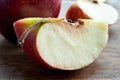 Red sliced apple Royalty Free Stock Photo