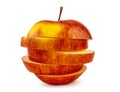 Red sliced apple Royalty Free Stock Photo