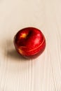 Red sliced apple on white background close Royalty Free Stock Photo