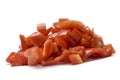 Red sliced pepper Royalty Free Stock Photo