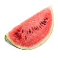 Red Sliced of watermelon on a white background Royalty Free Stock Photo