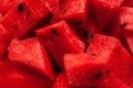 Red slices of fresh juicy fruit watermelon