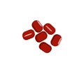 red small Azuki beans  Adzuki or japanese red bean Royalty Free Stock Photo