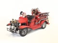 Handmade lifelike model of a old firetruck.Home and office decoration Toy.