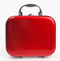 Red small suitcase Royalty Free Stock Photo