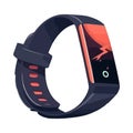 red smartwatch gadget tech icon