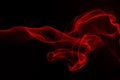 Red smoke abstract on black background. fire design Royalty Free Stock Photo